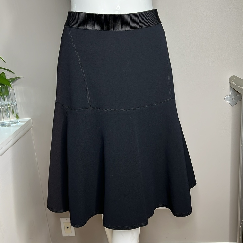 Aquilano Rimondi Sz 42 Wool Viscose Acetate Full Zip Front or Back Skirt